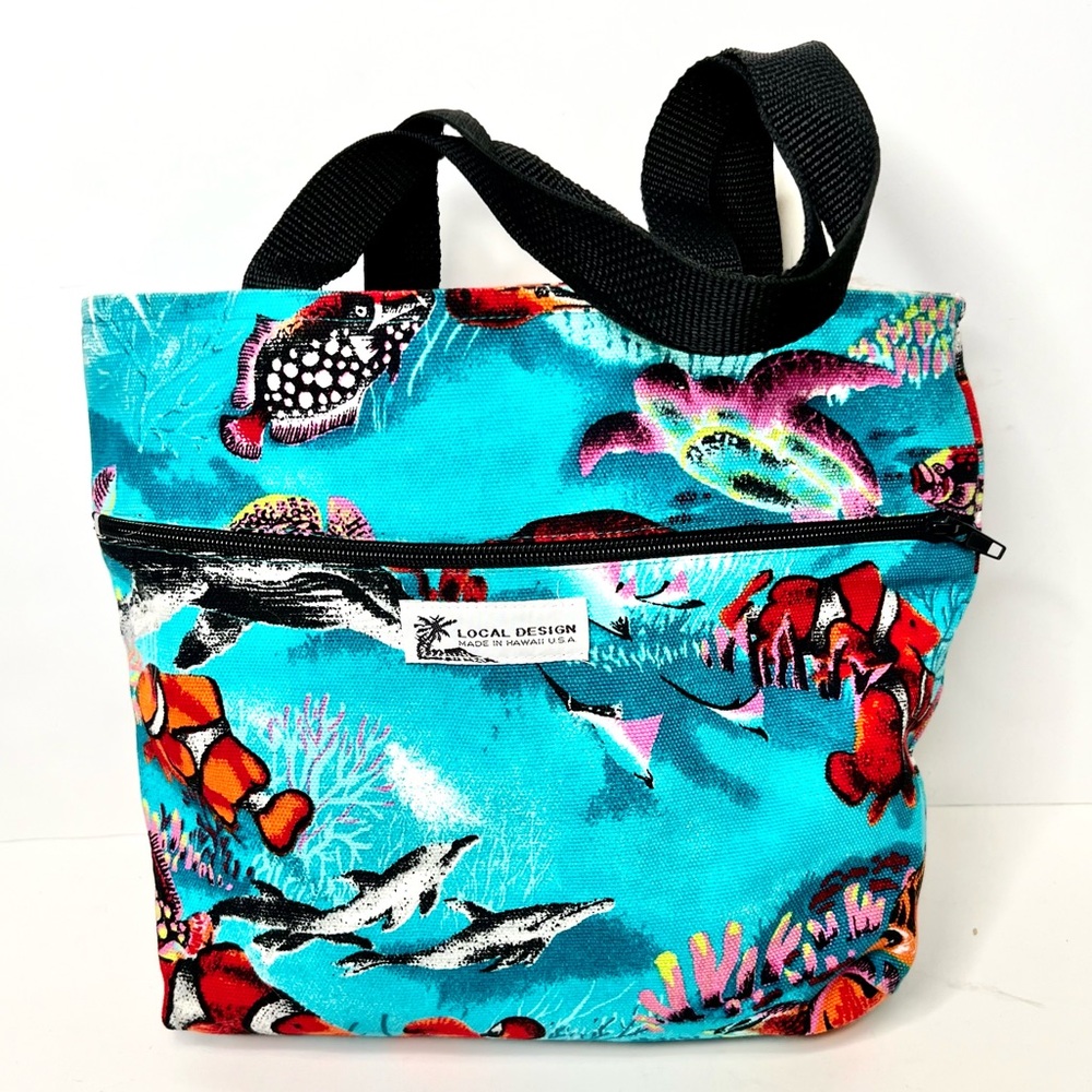 Local Design Made in Hawaii Ocean Sea Animals Tote Bag